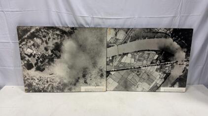 Vietnam War 1966 USAF Recon Photos&mdash;RF-101 Voodoo, Thanh Hoa, NVA AAA Action, Mounted 16x20"