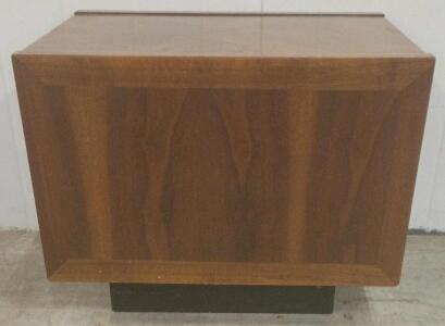 Mid-Century Modern Wooden Nightstand/End Table with Open Shelf 26"x20"x20"