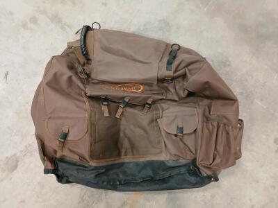 Mud River Outdoor Duffle Bag, Brown with Black Mesh, Approx. 80-120L Capacity<br/><br/>(Sp-12)