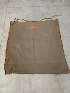 Mud River Brown Canvas Waterproof Dog Vehicle Seat Cover 68in x 56in with Tie-Down Straps