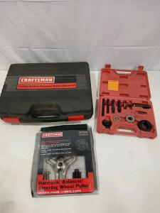Craftsman Cooling System Pressure Tester, Harmonic Balancer Puller Kit, Generic Puller Set<br/><br/>(R8)