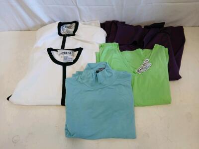 Carlisle & Per Se Women&rsquo;s Knit Tops Lot, Medium, 5 Pieces, Rayon Blend, Multiple Colors<br/><br/>(Sp-12)