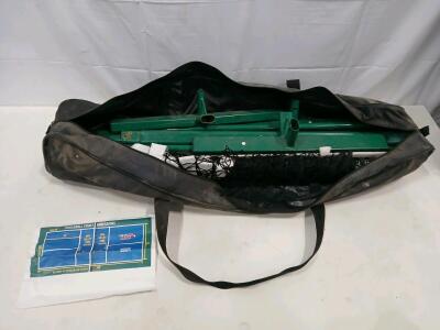 Portable Pickleball Net System, 22 ft Regulation Length, Steel Frame, Carry Bag, Full Court Layout(Sp-18)