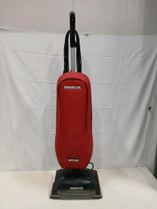 Oreck Axis U7211ECRQ Upright Vacuum Cleaner, 13" Path, 30 ft Cord, HEPA Filtration(Sp-18)