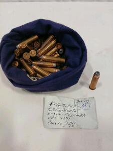 100 Rounds .357 Magnum 158gr JSPHP Handloaded Ammo, Blue Dot Powder, Mixed Brass, 1075 ft/s