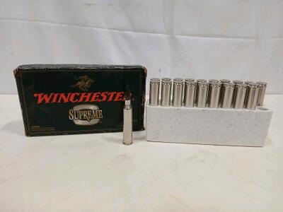 Winchester Supreme 7mm Rem Mag 160gr Fail Safe Ammunition, 18 Rounds, Nickel-Plated