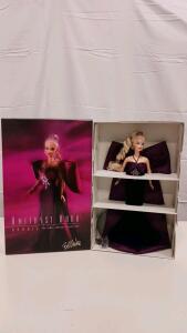 Amethyst Aura Barbie, Jewel Essence Collection, Bob Mackie, NRFB, 1999, Original Box, Stand