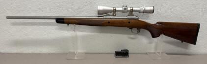 Savage Model 14 Bolt-Action Rifle .308 Win, Stainless, Scope, Walnut, DoskoSport Case, SN H211384