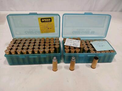 .45 Colt Reloaded Ammunition, 206gr SWC & 255gr RNFP, 100 Rounds, CCI Primers, Clean Brass