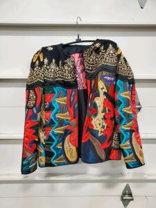 Judith Ann Creations Vintage Embroidered Appliqu&eacute; Jacket, Multi-Color, Women's, 1980s-90s, India