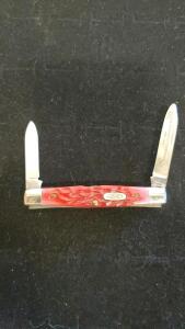 Case 62933 Centennial Commemorative Pen Knife, 2 Blades, Red Jigged Bone Handle