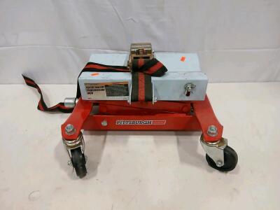 Pittsburgh 450 lb Low Lift Transmission Jack Model 39178, Steel, 27"x16" Base, Swivel Casters(Sp-11)