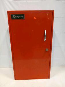 Snap-on Metal Storage Cabinet, Red, Locking Door, 3 Adjustable Shelves, Key Included, 60"x36"x18"(Sp-18)