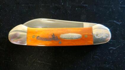 Case XX Limited Edition Folding Pocket Knife, 2 Blades, Jigged Bone Handle, Serial 200 of 300