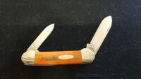 Case XX Limited Edition Folding Pocket Knife, 2 Blades, Jigged Bone Handle, Serial 200 of 300 - 2