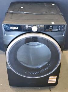 Whirlpool 7.4 cu. ft. Front Load Gas Dryer with Steam, WiFi, Volcano Black