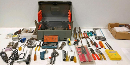 Comprehensive Tool Set: Dremel 285, Stanley Powerlock 30', ACE Riveter, 35+ Pieces