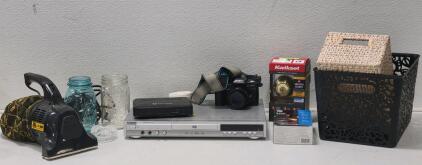(1) Daewoo DVD Player, (1) CenturyLink Router, (1) Minolta Camera, & More!