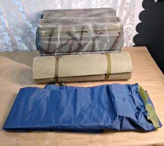 (1) 24"W Air Mattress, (1) 24"w Foam Pad & (1) Igloo Cooler