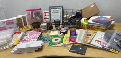 Bulk Office/Craft Supply Lot &ndash; Crayola, Avery, Canon, Morgles, 50+ Items, Many New/Sealed