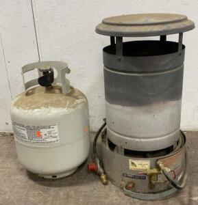 250,000 BTU Propane Construction Heater with Hose and Regulator ( Untested)