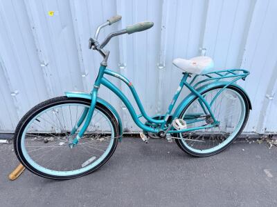 NEXT La Jolla Cruiser Bike, 26" Wheels, Single Speed, Teal/Aqua Color