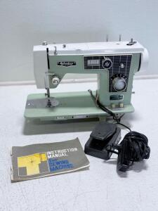 Belvedere 800 De Luxe Electric Sewing Machine with Foot Pedal and Manual