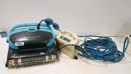 Dolphin Nautilus CC Plus Robotic Pool Cleaner, 60 ft Cable, Power Supply