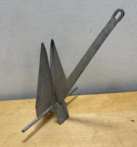 Danforth-Style Fluke Anchor, Approx. 9 lbs, Suitable for 17-27 ft Boats