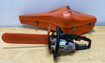 Echo CS-305 14" Gas Chainsaw with Hard Husqvarna Case & Bar Cover &ndash; 30.1cc, 8.8 lbs Unable to Test