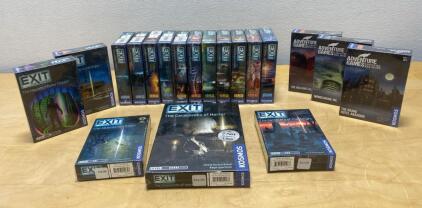 Kosmos EXIT & Adventure Games Bundle, Multiple Titles, Sealed, 1&ndash;4 Players, 12+, Puzzle Adventures