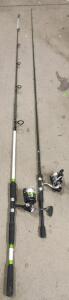 Lew's Cat Daddy 7' Medium Heavy Spinning Rod and Reel Combo, 2-Piece, 4000 Reel, Lot of 2