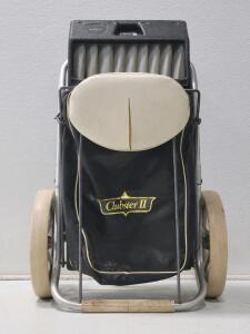 Clubster II Golf Pull Cart with Seat Pad and Attached Bag