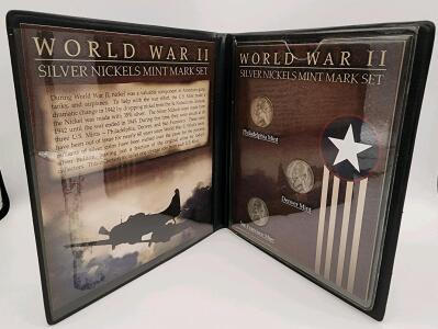 (1) World War II Silver Nickel Mint Mark Set