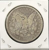 1900 Morgan Dollar, United States, 90% Silver, Well-Circulated, Cardboard Holder - 2
