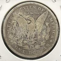 1900 Morgan Dollar, United States, 90% Silver, Well-Circulated, Cardboard Holder - 4