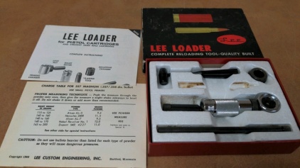 Lee Loader Pistol Reloader