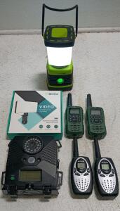 Wildgame Trailcam, Consciot Lantern, Retevis RT628, Walkie Talkies, LED Conference Light