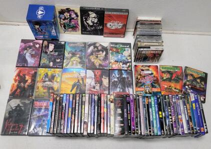 (20+) DVD Movies including: Box Set of RoboTech, Rosario + Vampire, Basilisk, The Bay, Glass & More!
