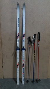 Cross Country Skis & Assorted Poles