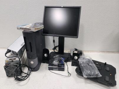 Dell Desktop PC w/ Windows XP COA, HP 1755 17" Monitor, Bitmain Antminer S9 13.5T, Havis Dock, Accessories And More