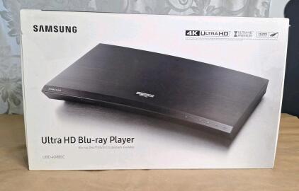 (1) Samsung Ultra HD Blue Ray / DVD Player W/ WiFi, Model UBD-KM85C