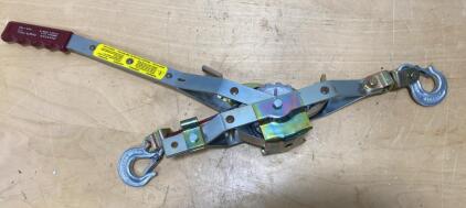 Maasdam Pow&rsquo;R-Pull 144S-6 1 Ton Hand Cable Puller, 6 ft Cable, Forged Hooks, USA, Box & Manual