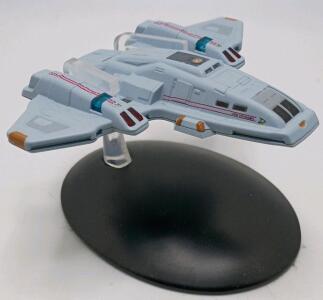 Eaglemoss U.S.S. Voyager's Aeroshuttle Model, Die-Cast, Hand-Painted, Includes Display Stand