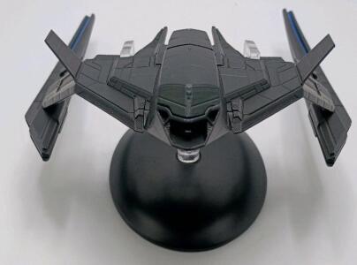 Star Trek Stealth Ship Die-Cast Model by Eaglemoss CBS 2019 with Stand, 5.5" Black Collectible
