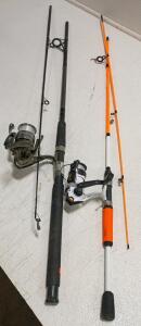 Shakespeare Contender & Zebco Roam Spinning Combos, 7' & 6' Rods, with Reels and Line
