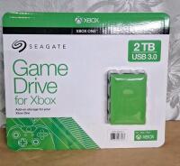 (1) Seagate 2TB Game Drive for Microsoft Xbox One & (7) Pre-Owned Xbox One Games - 2