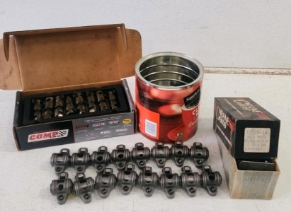 (1) Set Of (16) Roller Lifters Presumably For Ford 429-460 (1) Set of Crane Cams Roller tappets For Ford 429-460 (1) Used set of Comp cams Roller Lifters
