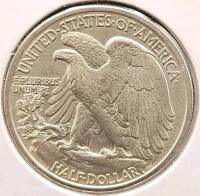 1942-S MS60 Silver Walking Liberty Half Dollar - 4