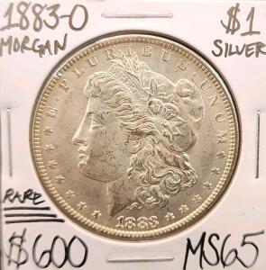 1883-O MS RARE Gem Morgan Silver Dollar